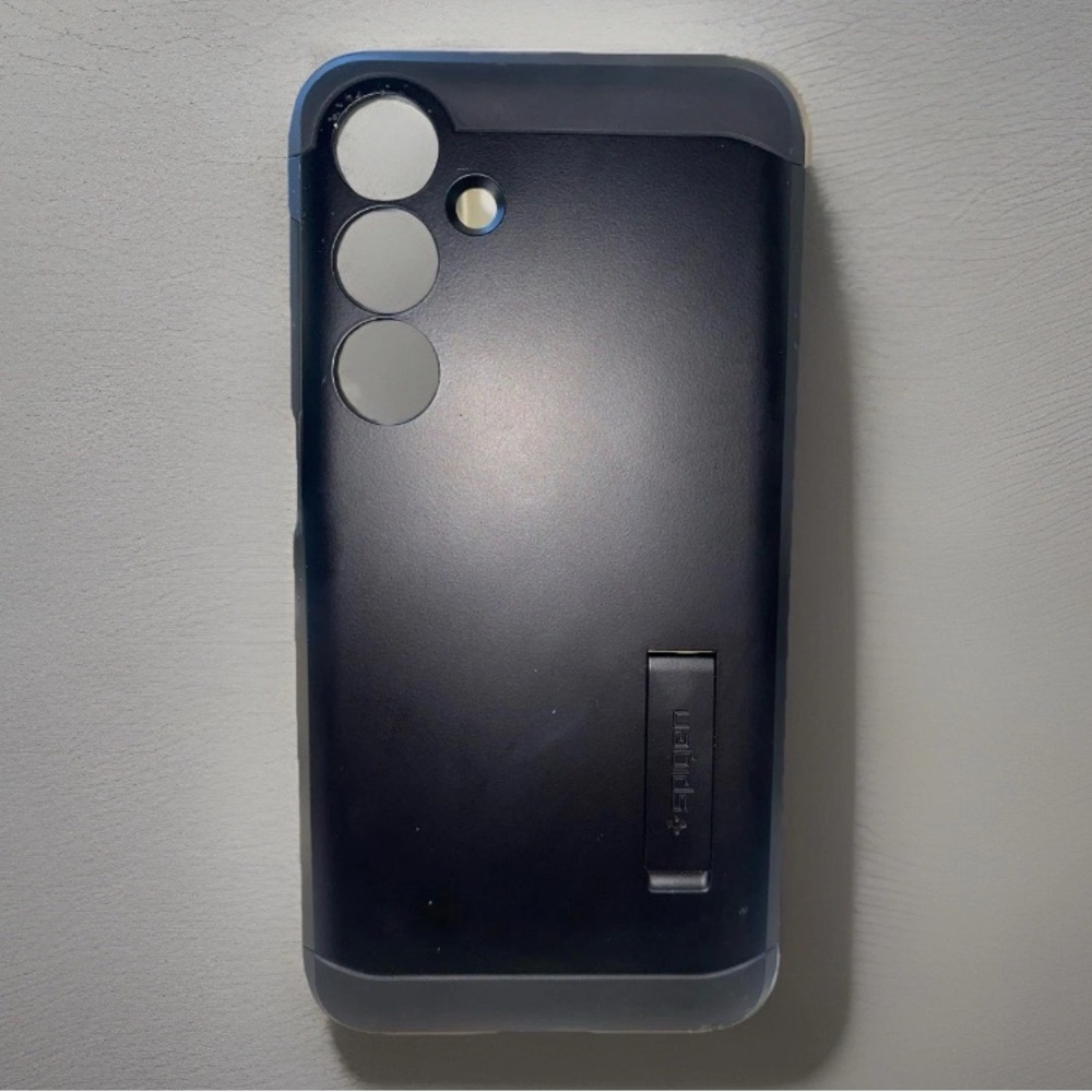 Black SPIGEN [Tough Armor] Phone Case w/Kickstand For Samsung Galaxy S24+ | EUC